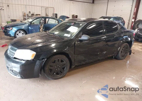 2013 Dodge Avenger Se из США, поврежденный, VIN 1C3CDZAB3DN623101